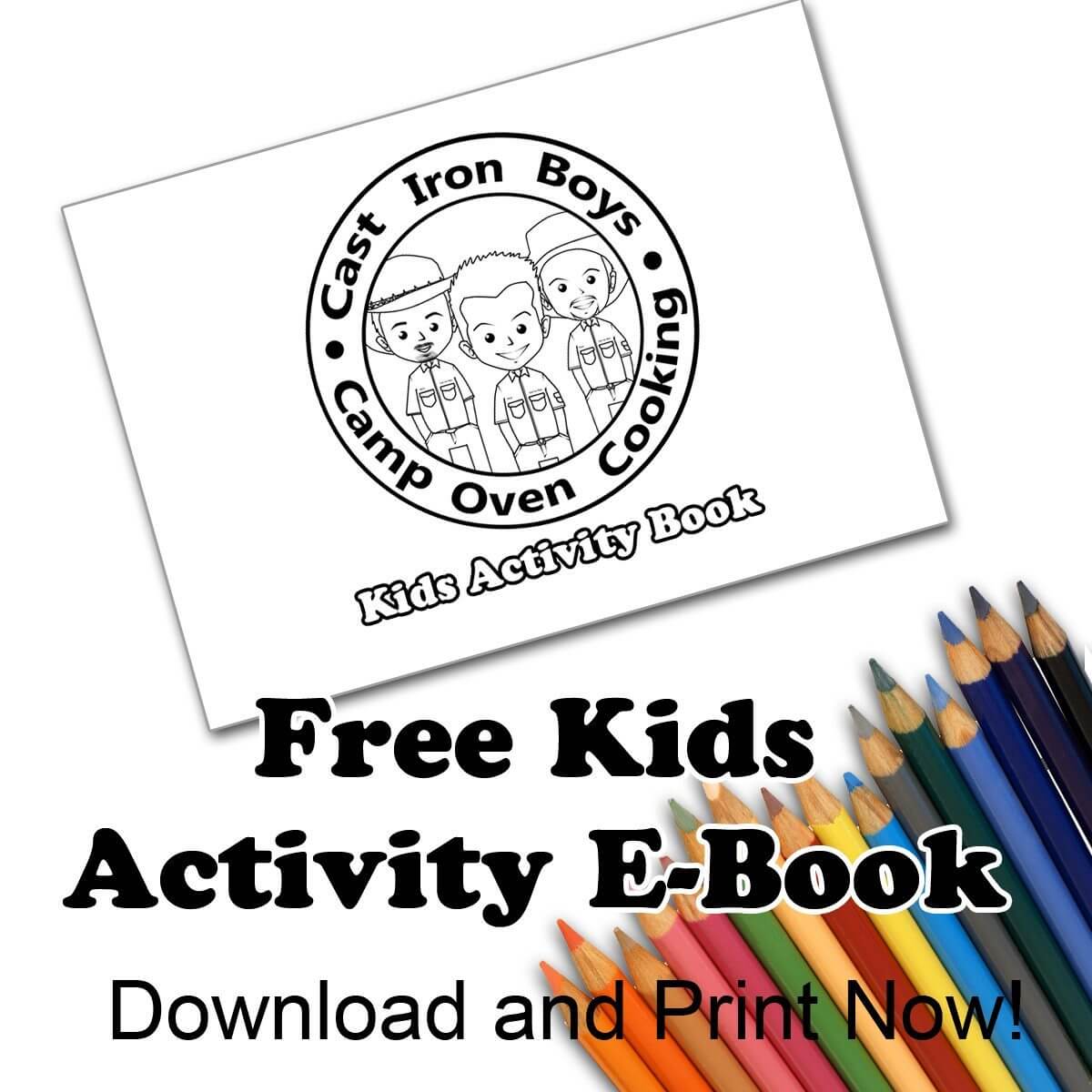 Kids Free Printable Activity E-Book | The Camp Oven Cook