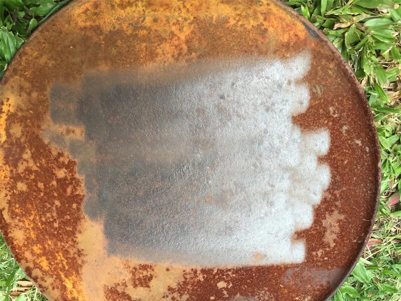 How to clean rusty Ozpig cooking plates