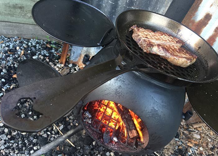 Solidteknics AUS-ION Carbon Steel Flaming Skillet | Love At First sight! | The Camp Oven Cook