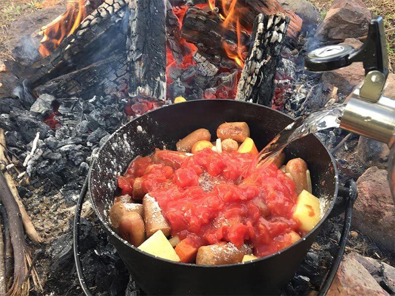 Easy Camp Oven Sausage Casserole Recipe