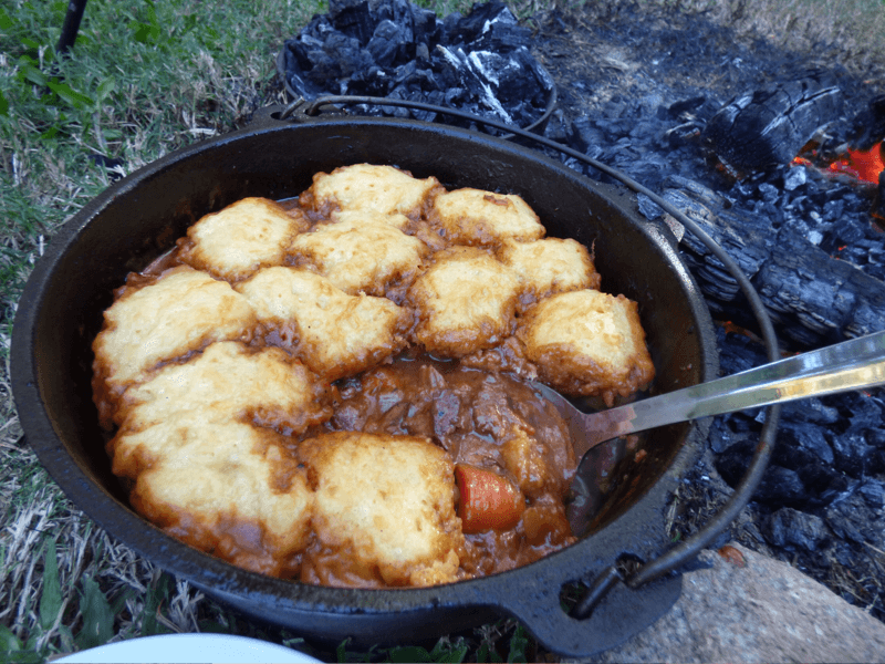 Camp Oven Beef and Red Wine Stew
